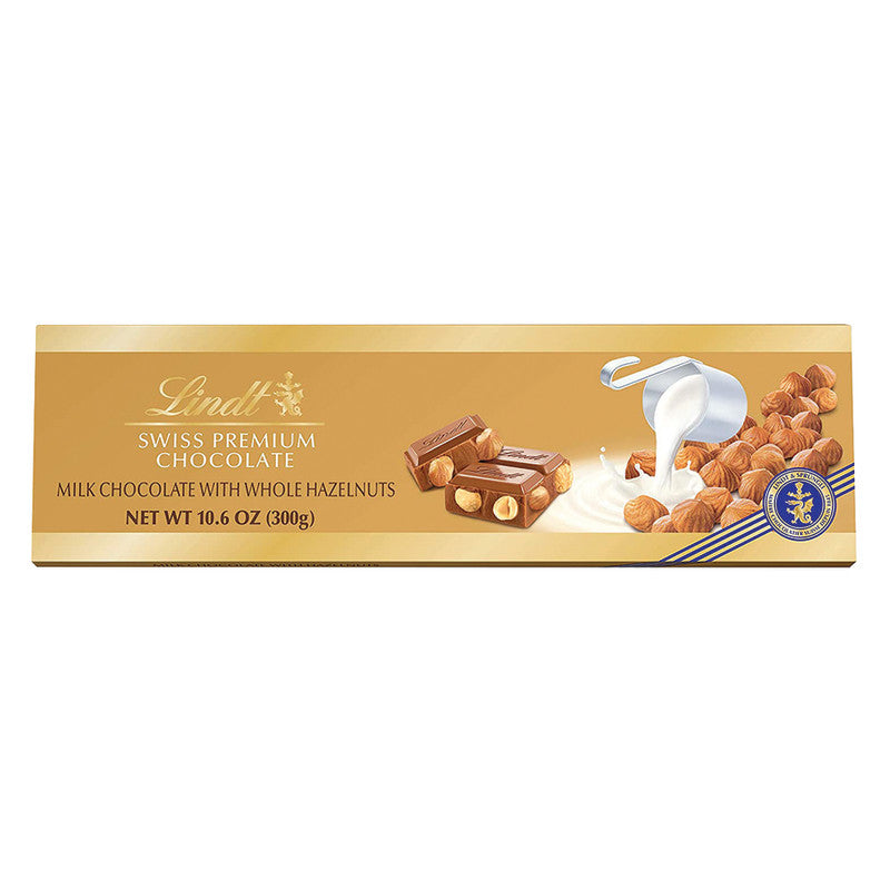 Wholesale Lindt Swiss Milk Chocolate Hazelnut 10.6 Oz Bar- Bulk
