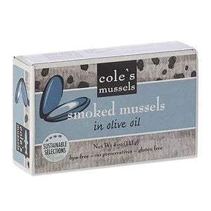 Wholesale Cole'S Smoked Mussels In Olive Oil 4 Oz - 25ct Case Bulk