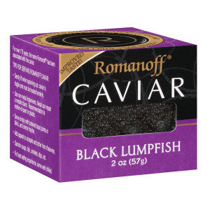 Wholesale Romanoff Black Lumpfish Caviar 2 Oz - 6ct Case Bulk