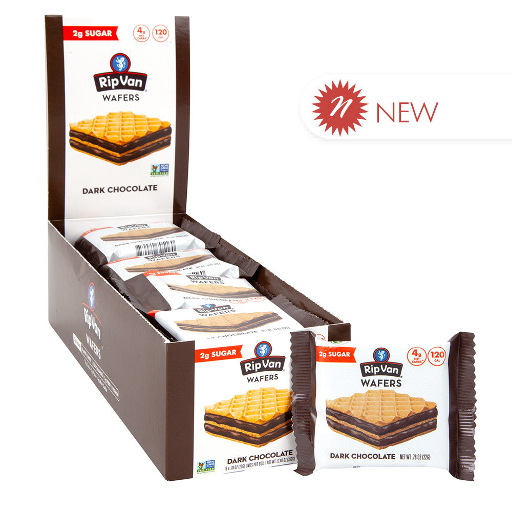 Rip Van Wafels Dark Chocolate Wafer 0.78 Oz Package