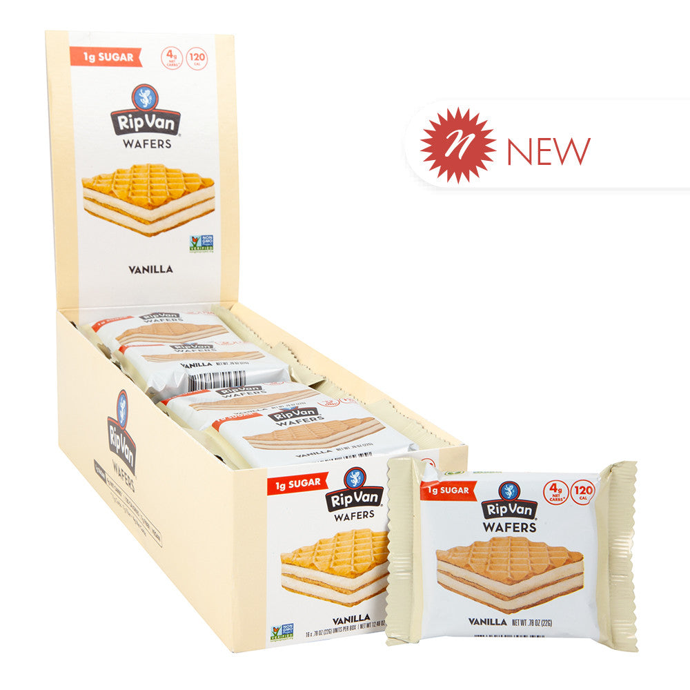 Wholesale Rip Van Wafels Vanilla Wafer 0.78 Oz Package- Bulk