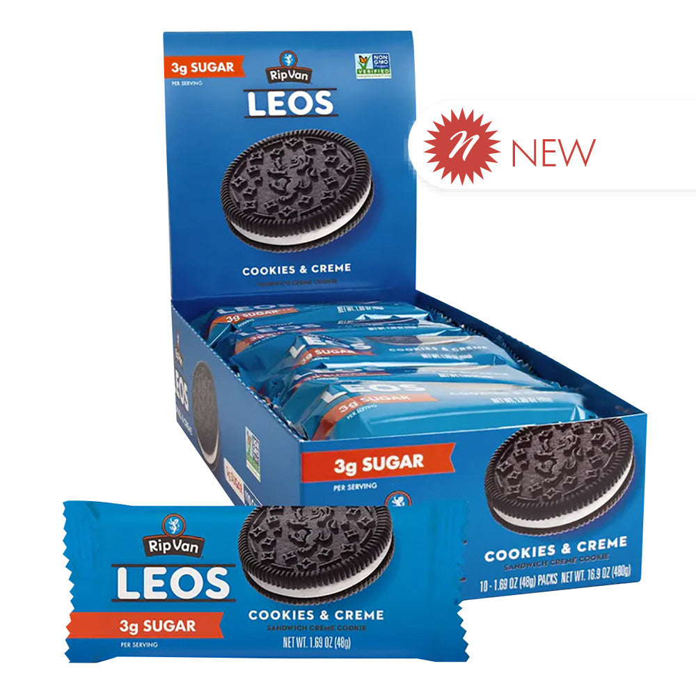 Wholesale Rip Van Leos Cookies & Creme 1.69 Oz Package- Bulk