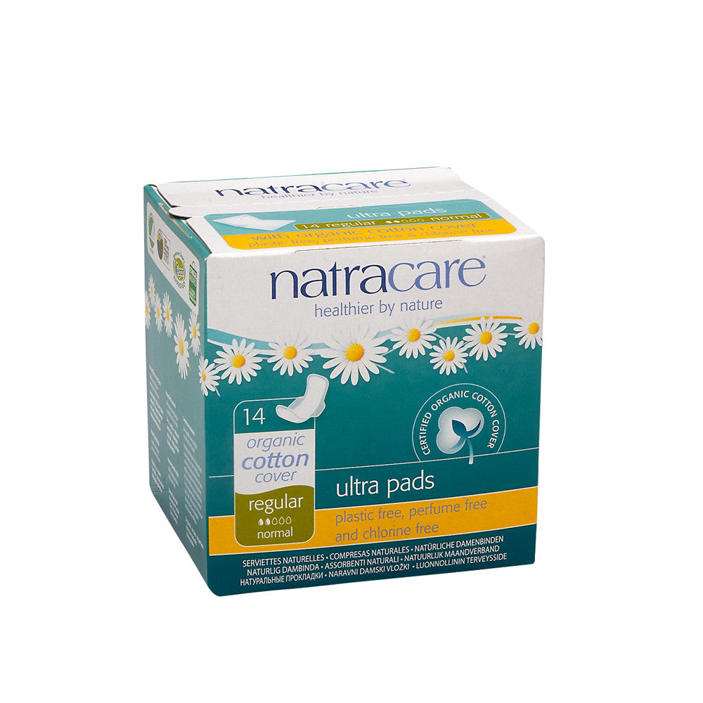 Natracare Ultra Pads With Wings Regular Box