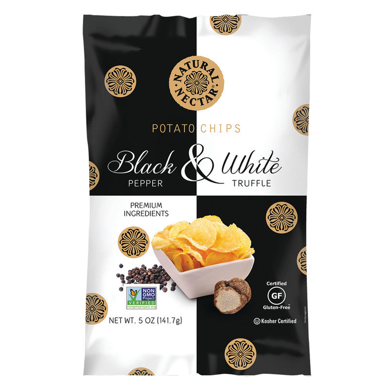 Wholesale Natural Nectar Potato Chips Black Pepper & White Truffle 5 Oz Bag - 9ct Case Bulk