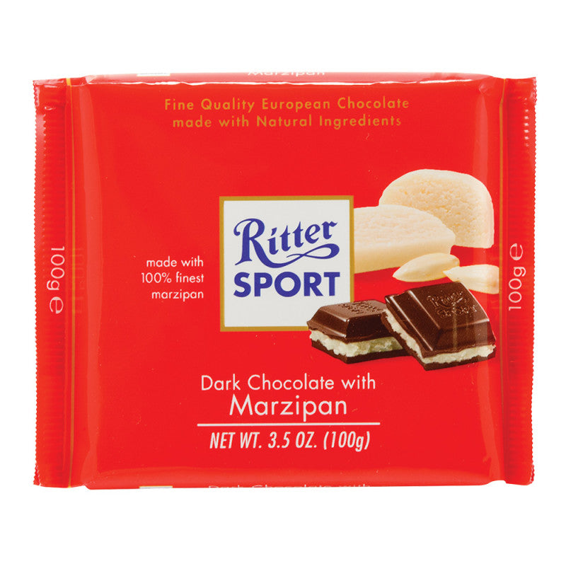 Wholesale Ritter Sport Dark Chocolate With Marzipan 3.5 Oz Bar Bulk