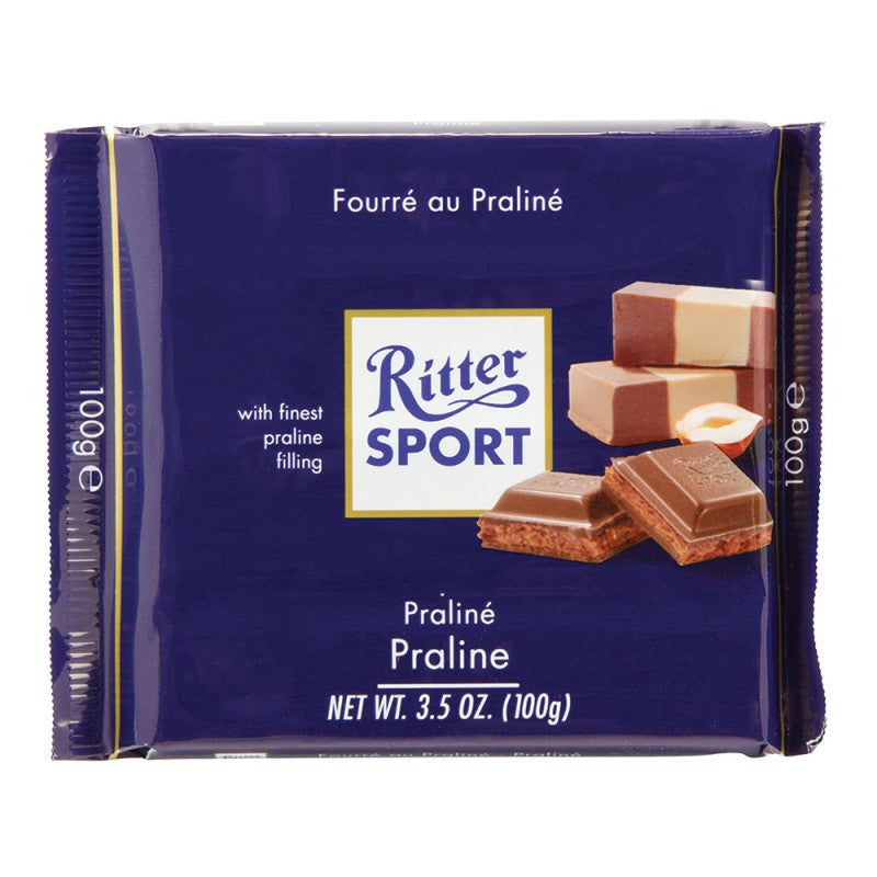 Wholesale Ritter Sport Milk Chocolate Praline Filled 3.5 Oz Bar Bulk