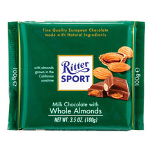 Wholesale Ritter Sport Milk Chocolate With Whole Almonds 3.5 Oz Bar- Bulk