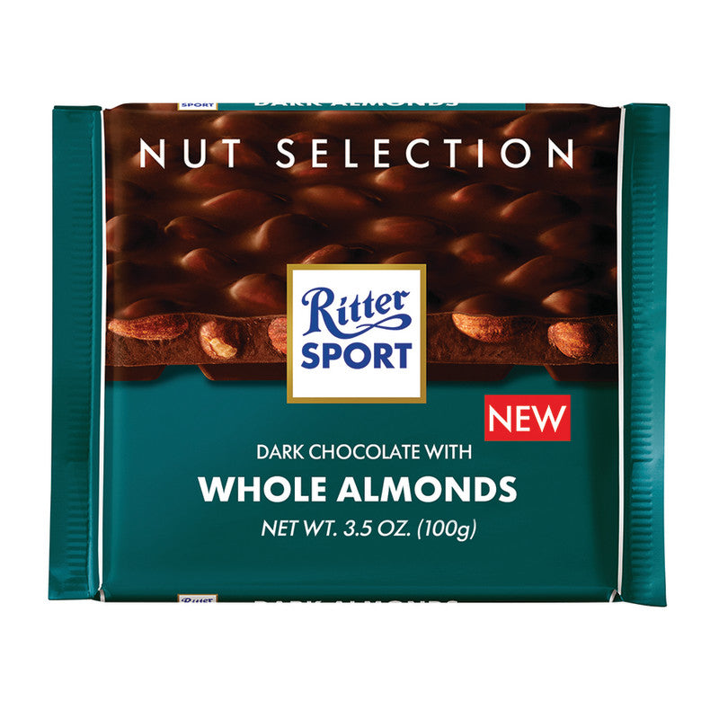 Wholesale Ritter Sport Dark Chocolate With Whole Almond 3.5 Oz Bulk