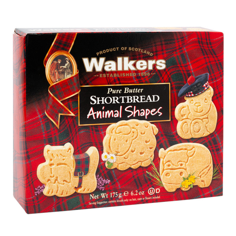 Wholesale Walkers Shortbread Animal Shapes 6.2 Oz Box - 12ct Case- Bulk
