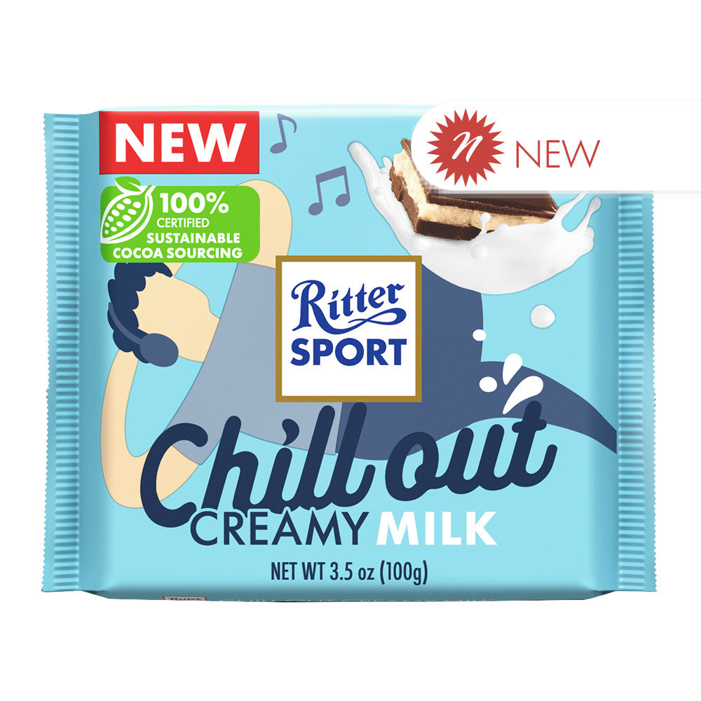 Ritter - Bar - Chill Out Milk Chocolate - 3.5Oz