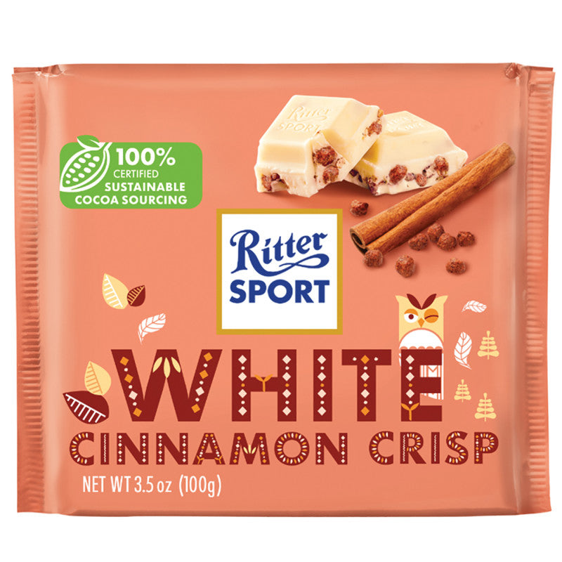 Wholesale Ritter Bar White Cinnamon Crisp Winter Edition 3.5 Oz Bulk