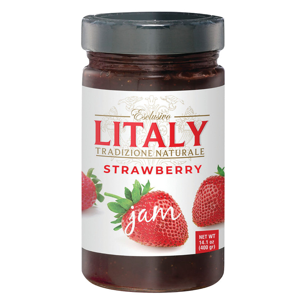 Wholesale Litaly Strawberry Jam 14.1 Oz Jar-6ct Case Bulk