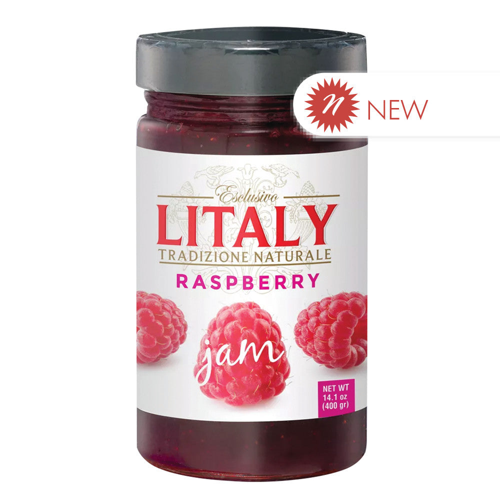 Wholesale Litaly Raspberry Jam 14.1 Oz Jar-6ct Case Bulk