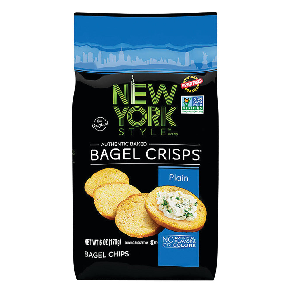 Wholesale Ny Style Plain Bagel Crisps 6 Oz Bag- Bulk
