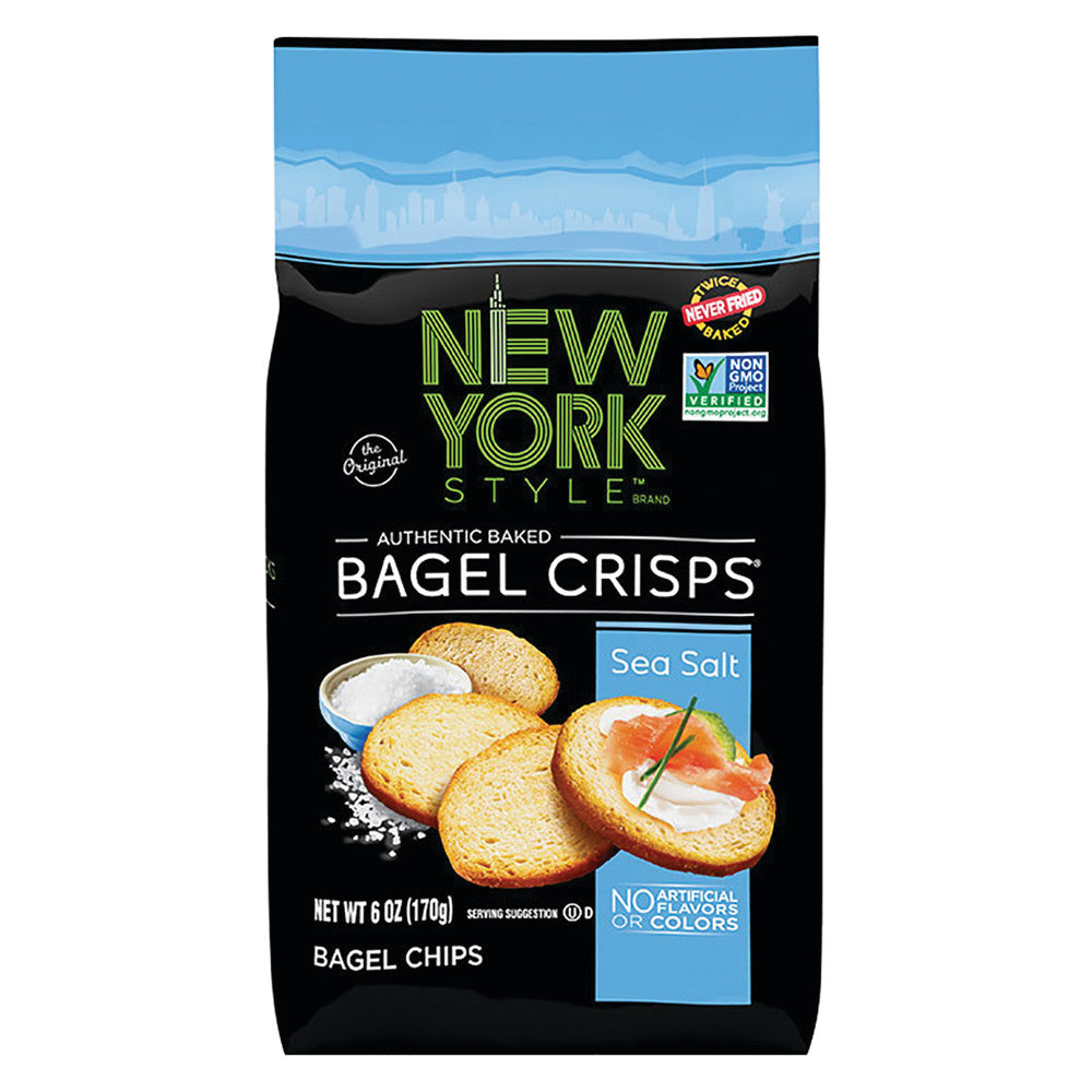 Wholesale Ny Style Sea Salt Bagel Crisps 6 Oz Bag- Bulk