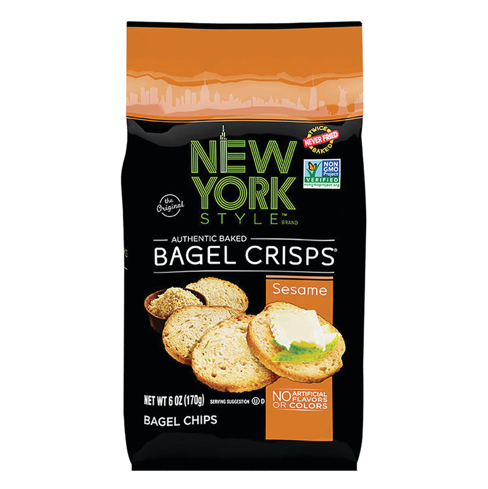 Wholesale Ny Style Sesame Bagel Crisps 6 Oz Bag- Bulk