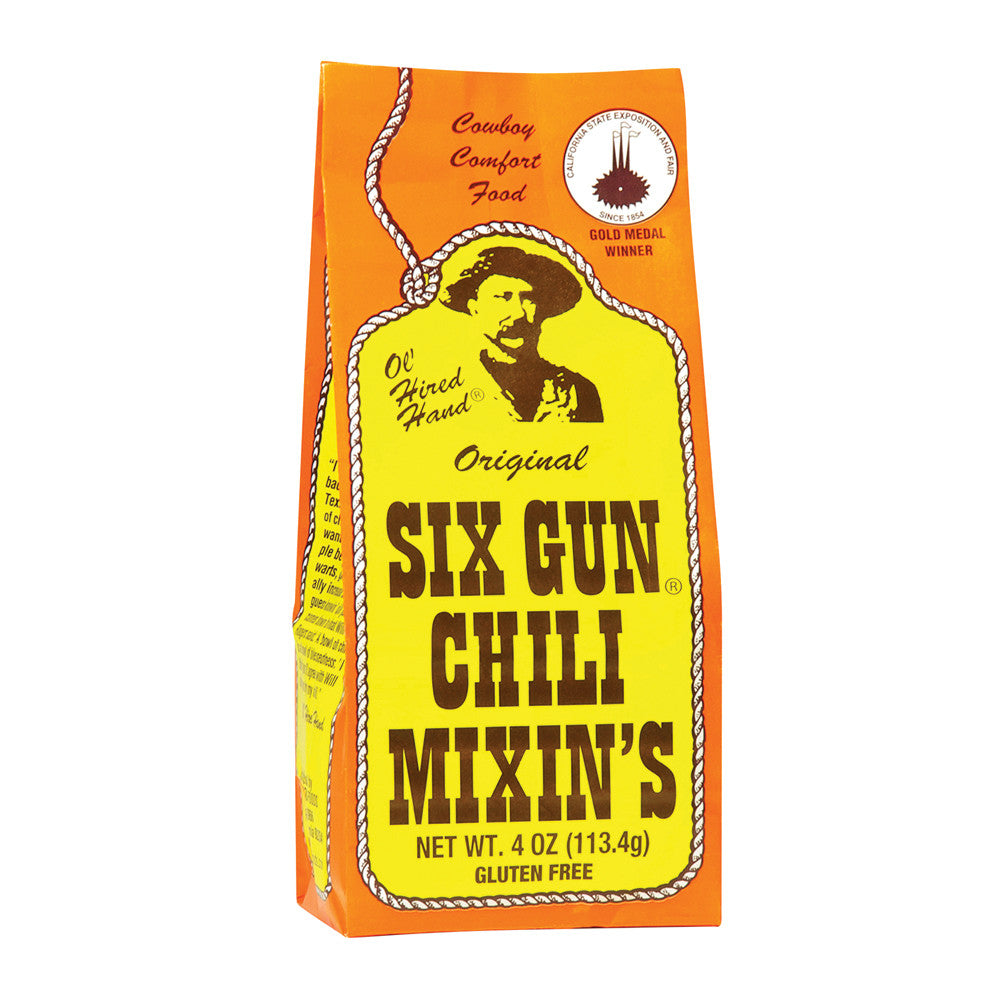 Wholesale Six Gun Chili Mixin'S Original 4 Oz Pouch- Bulk