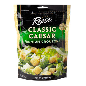 Wholesale Reese Caesar Salad Croutons 6 Oz Pouch - 12ct Case Bulk