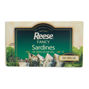 Wholesale Reese Fancy Sardines In Olive Oil 4.37 Oz - 100ct Case Bulk