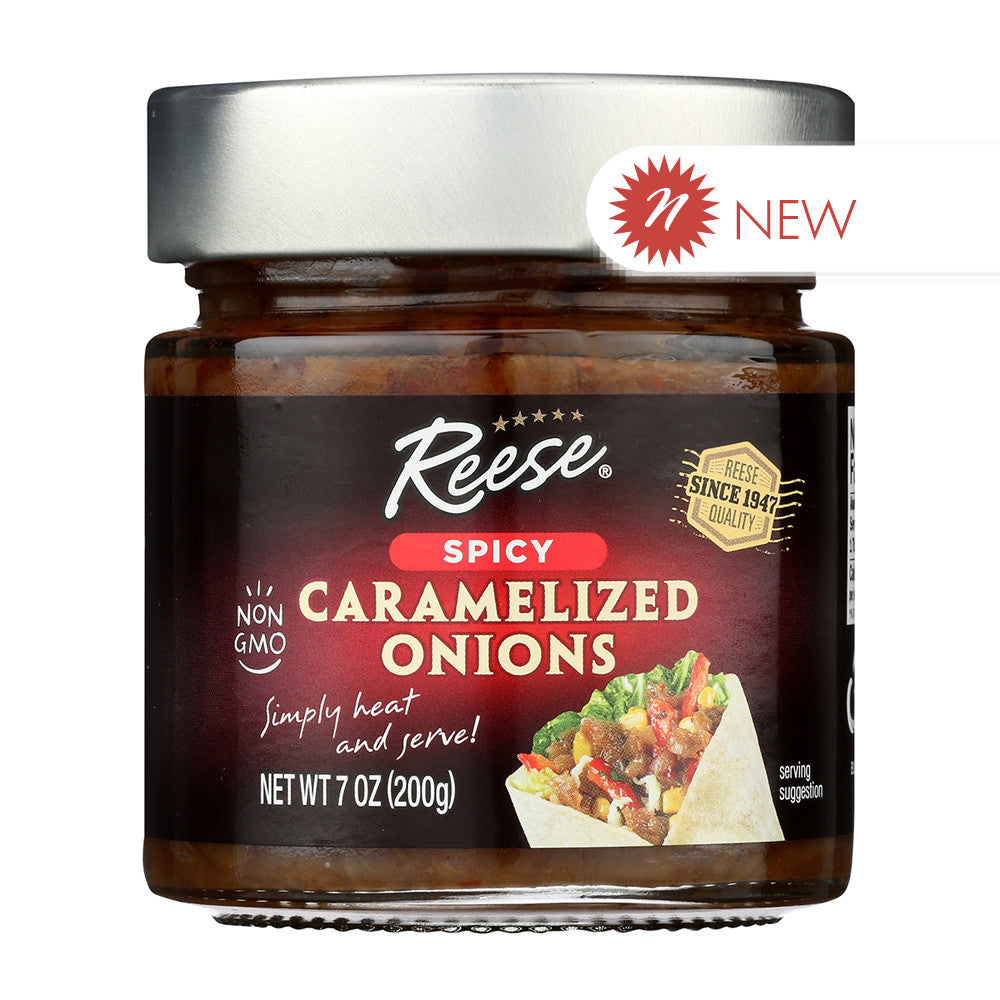 Wholesale Reese Spicy Caramelized Onions 7 Oz Jar- Bulk