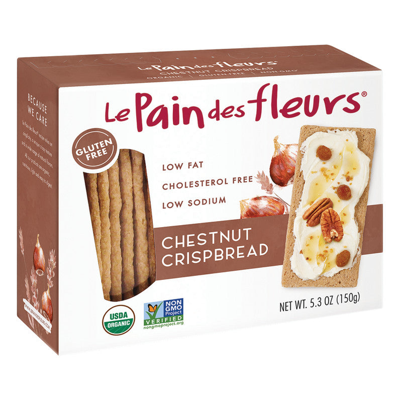Wholesale Le Pain Des Fleurs Chestnut Crispbread 4.4 Oz Box - 6ct Case Bulk
