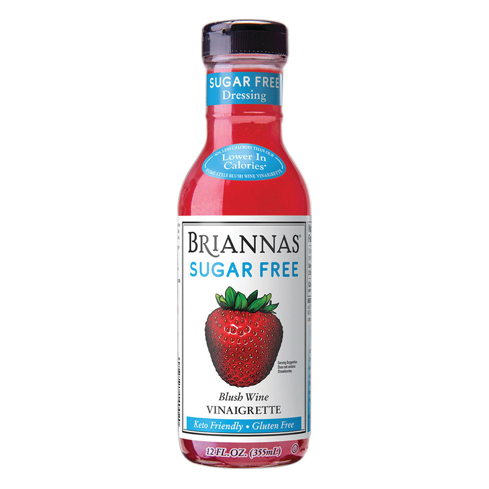 Wholesale Brianna'S Sugar Free Dressing Blush Wine Vinaigrette 12 Oz Bottle- Bulk