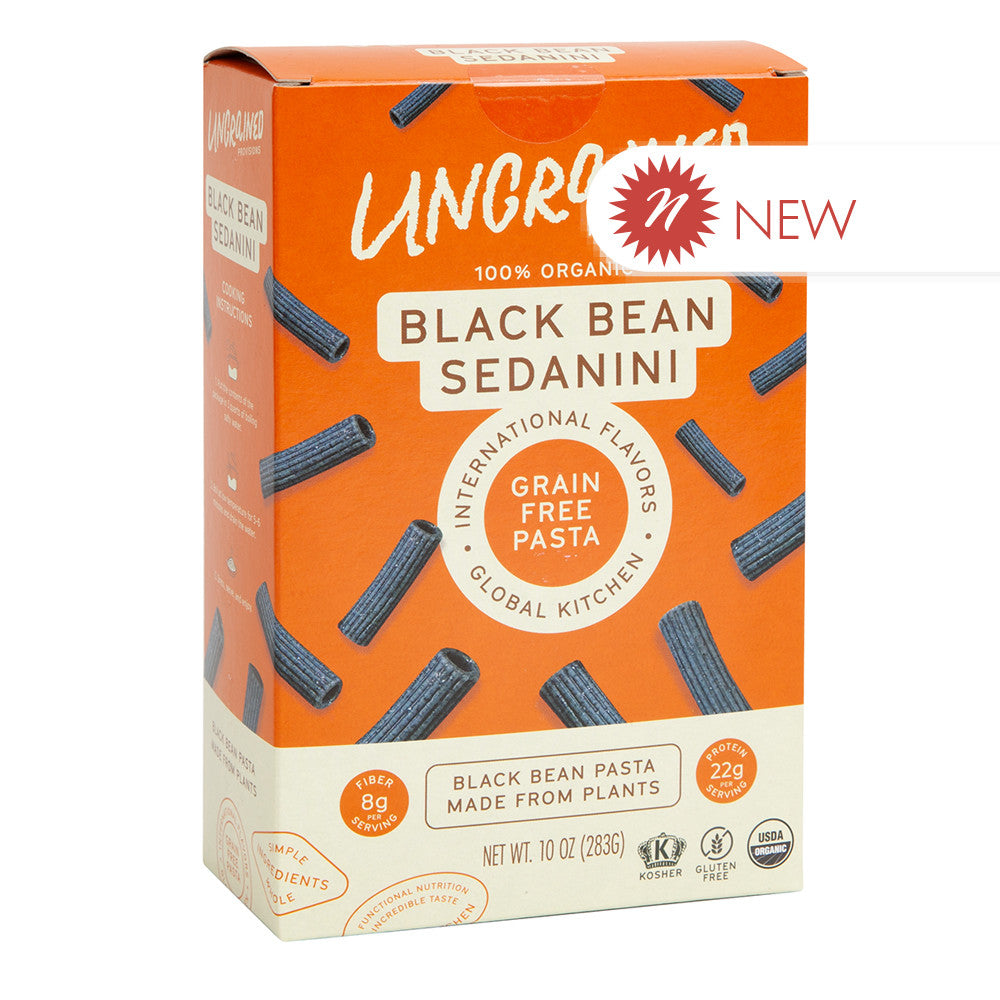 Ungrained Provisions - Black Bean Sedanini 10Oz