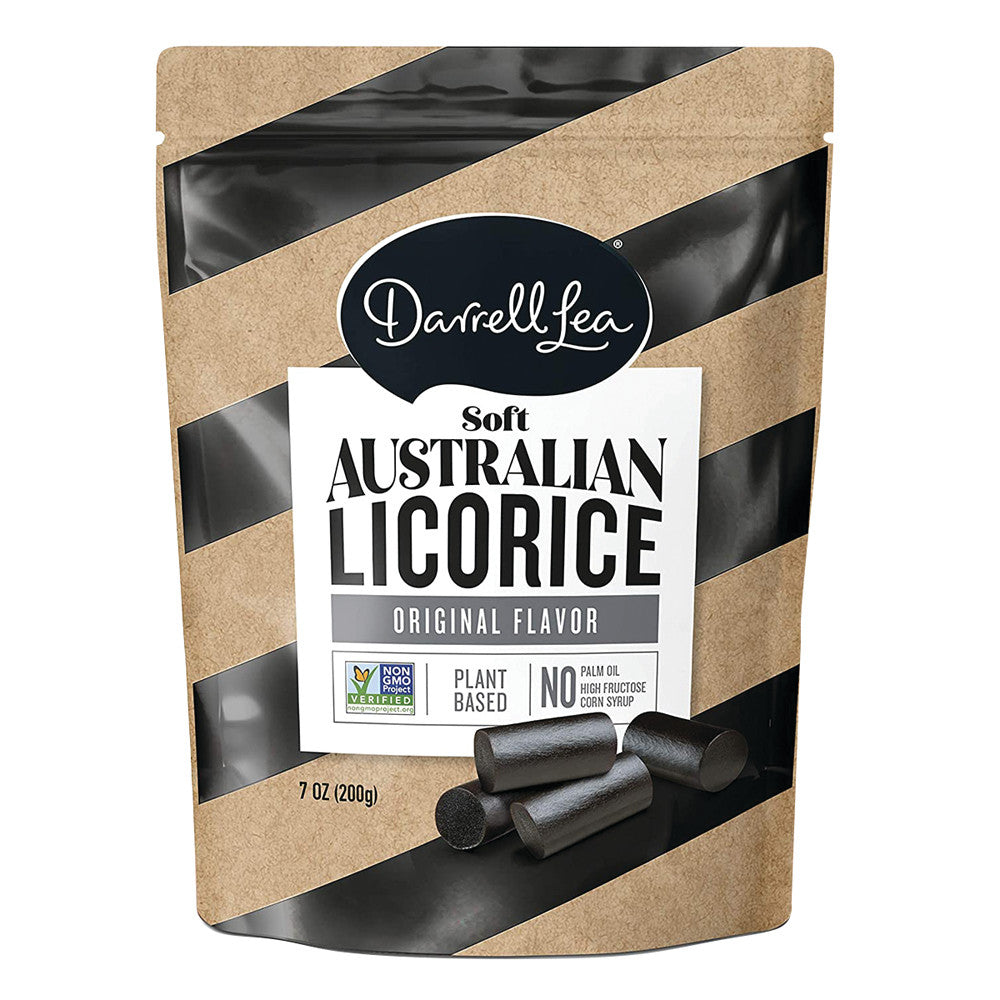 Darrell Lea Original Black Licorice 7 Oz Pouch