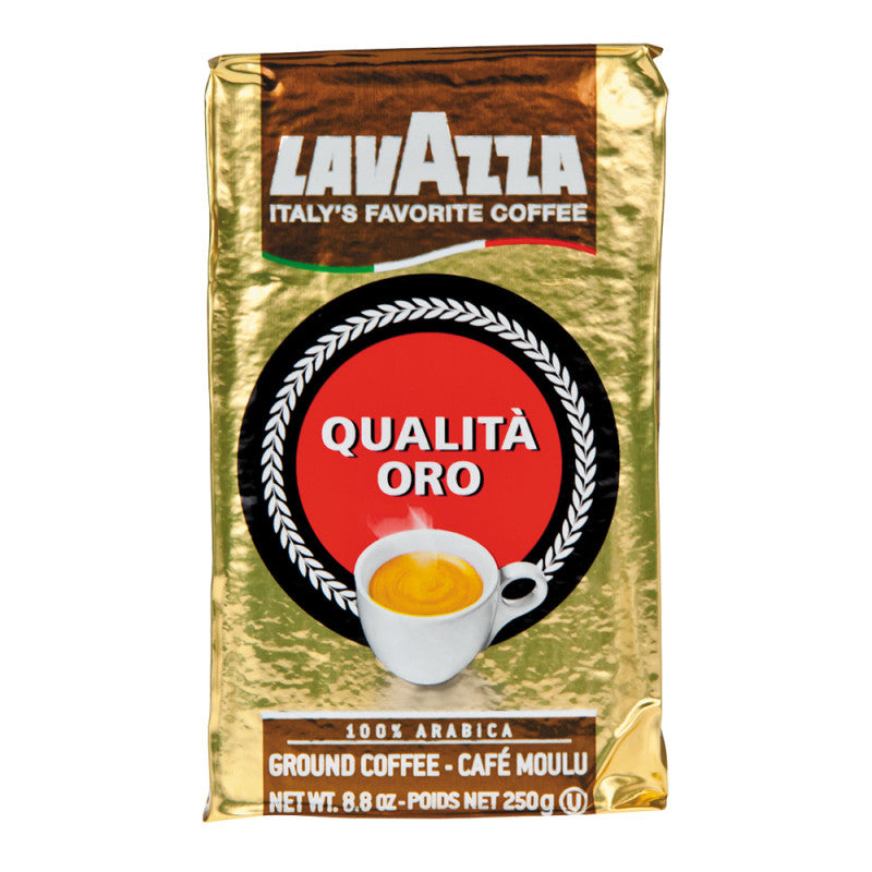 Wholesale Lavazza Qualita Oro Ground Coffee 8.8 Oz Bag - 12ct Case Bulk