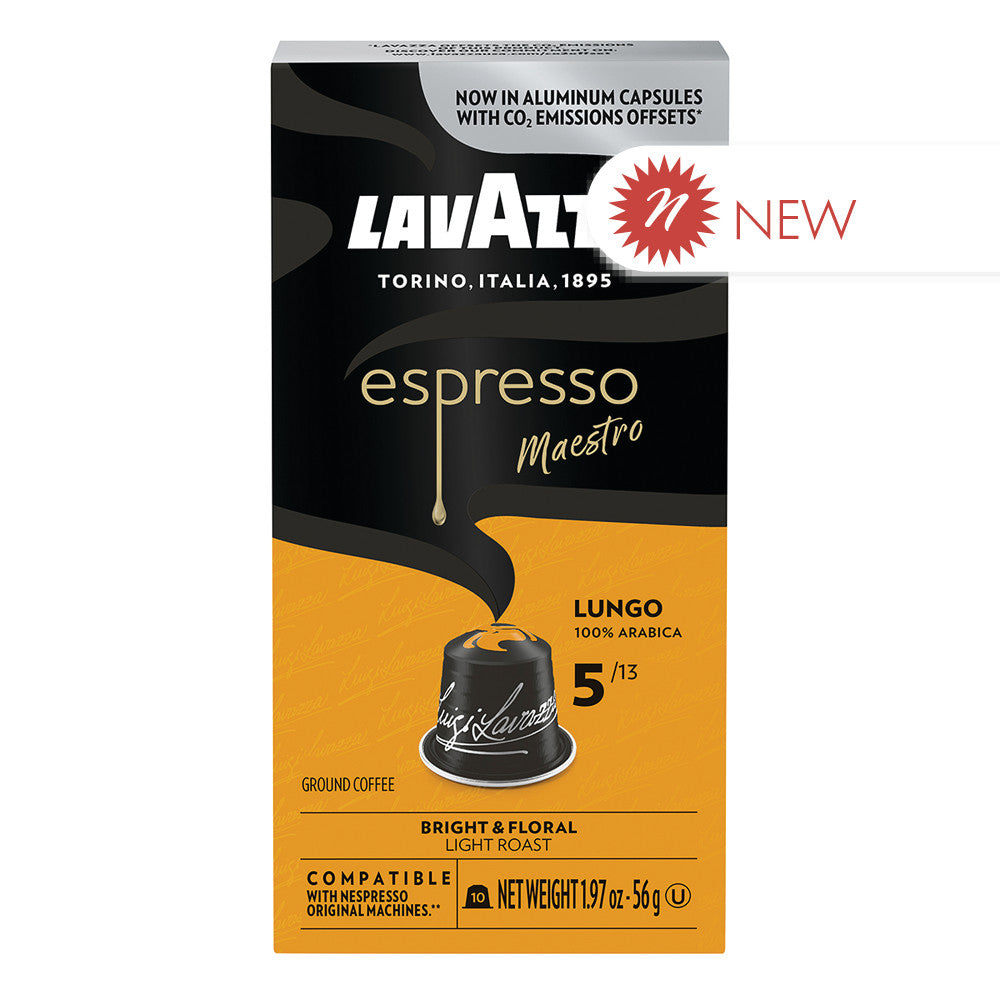 Wholesale Lavazza - Nespresso Capsule Espresso "Lungo" - 10Ct- Bulk