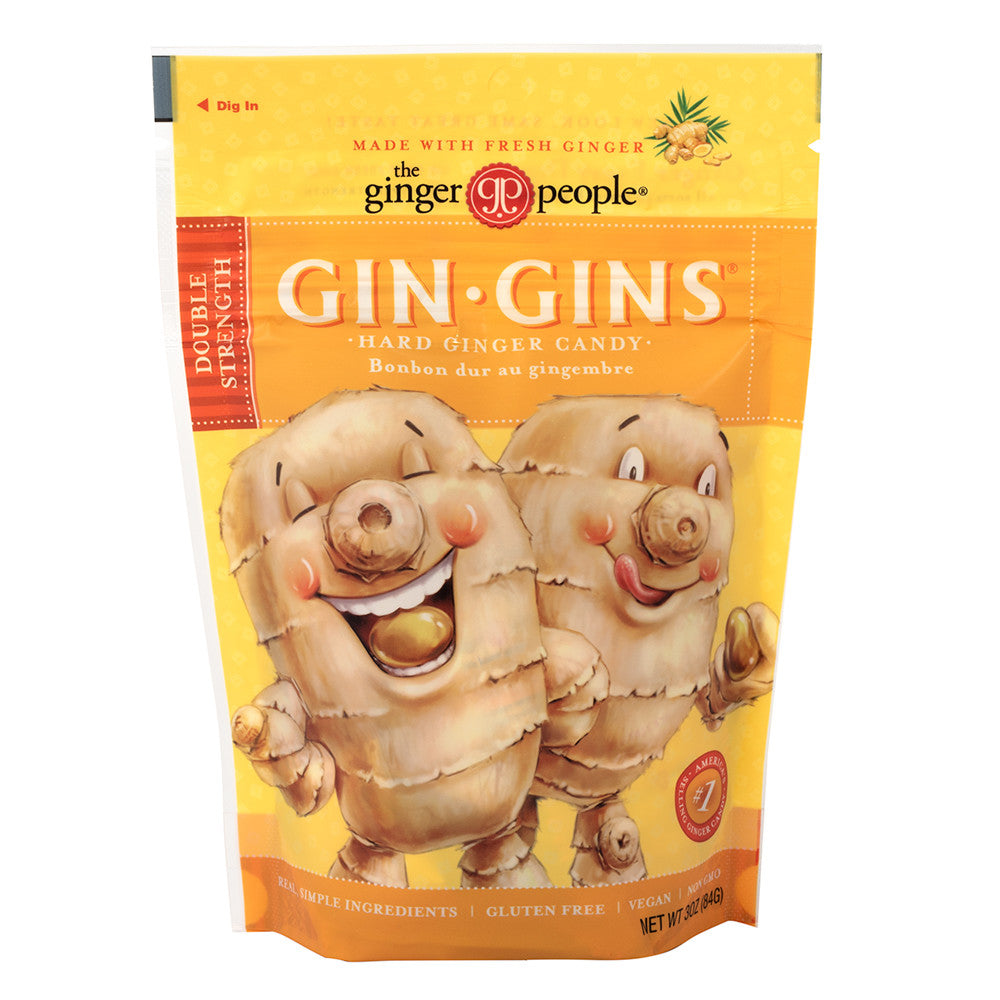 Wholesale Ginger People Gin Gins Hard Candy 3 Oz Bag- Bulk