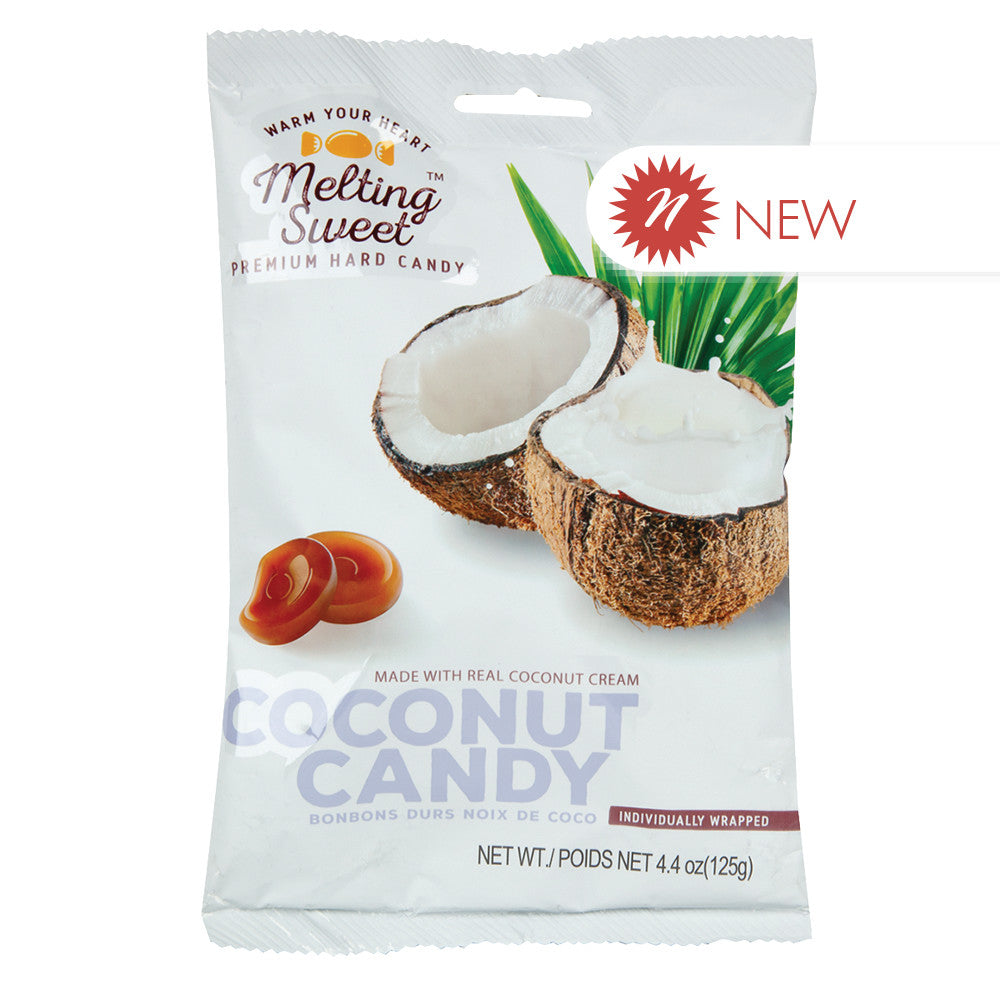 Wholesale Melting Sweet - Hard Candy - Coconut - 4.4Oz- Bulk