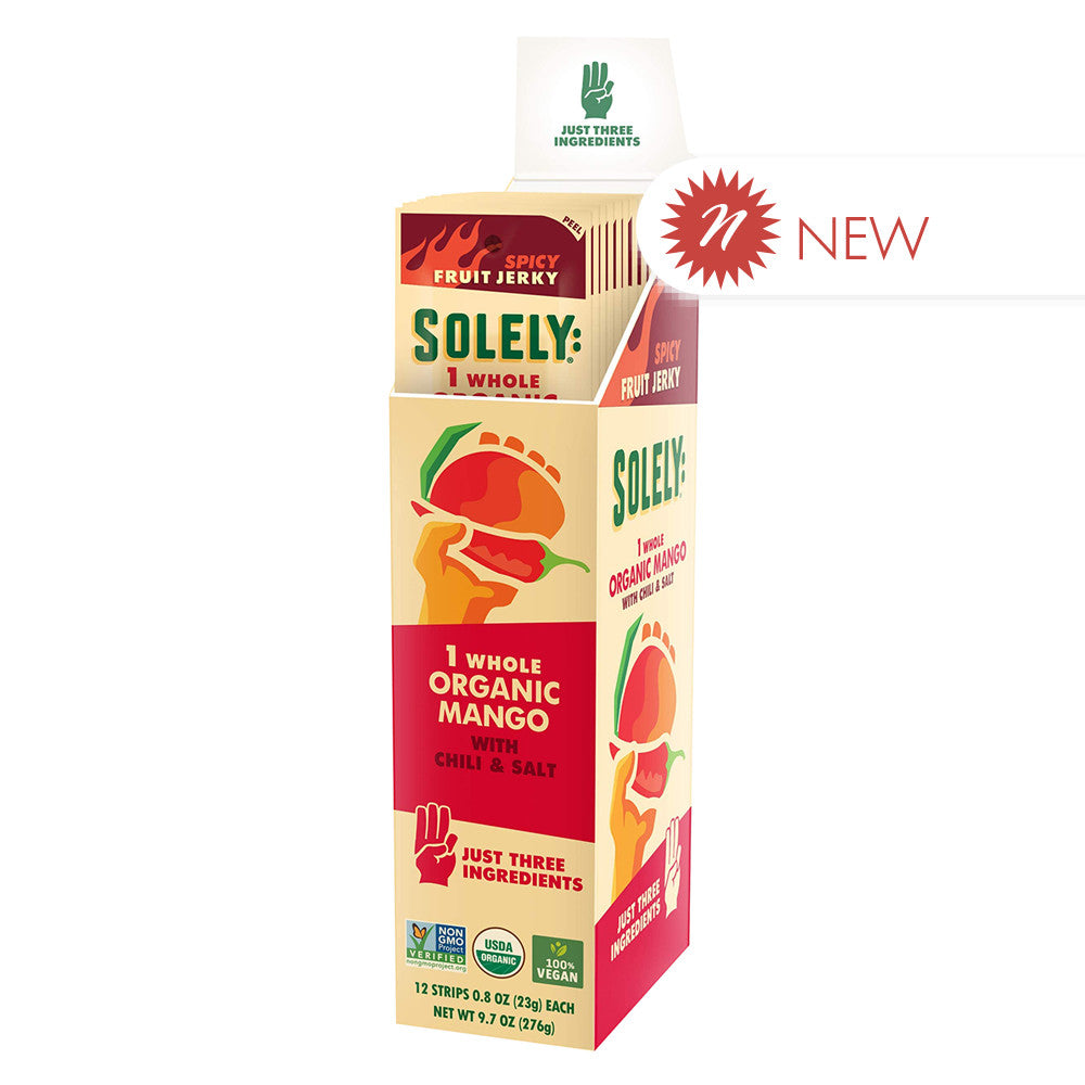 Wholesale Solely Organic Mango Chili And Salt Fruit Jerky 0.8 Oz- Bulk