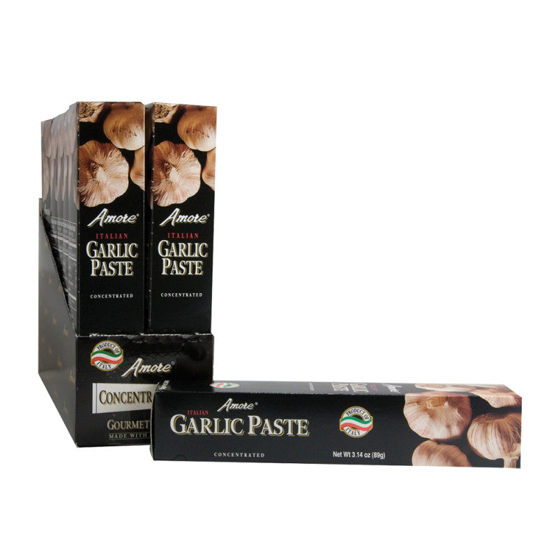 (12 Pack)Amore Garlic Paste, 3.20 oz.