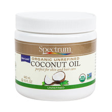 Wholesale Spectrum Organic Unrefined Coconut Oil Skin Hair 15 Oz Jar- Bulk