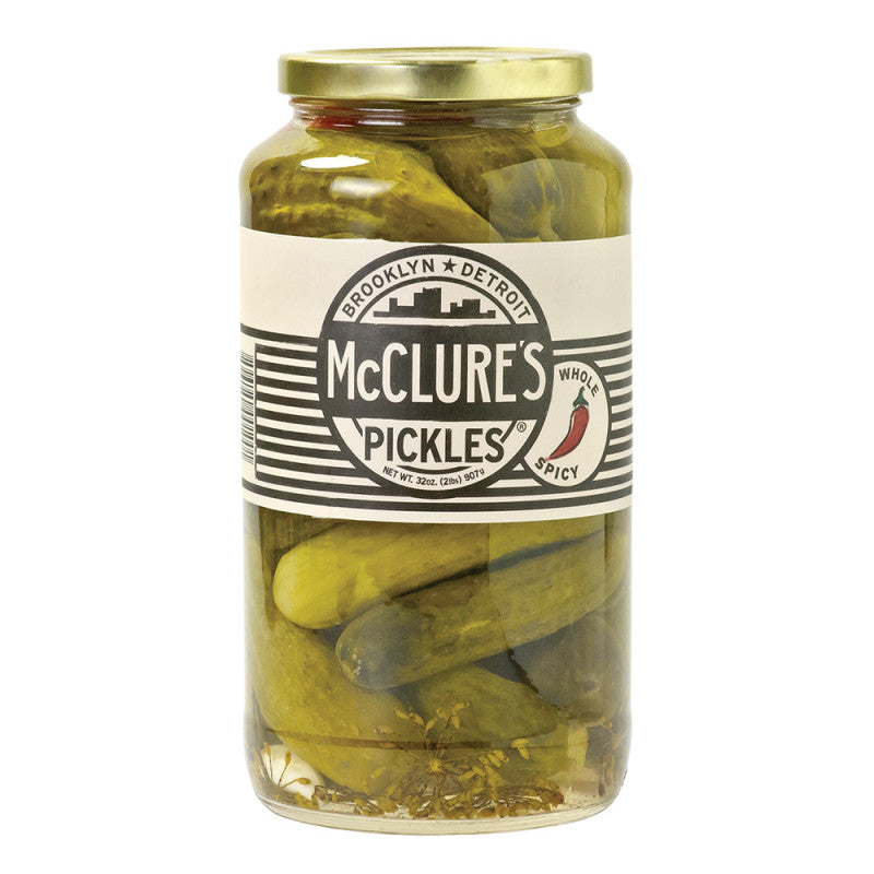 Wholesale Mcclure's Spicy Whole Pickles 32 Oz Jar- Bulk