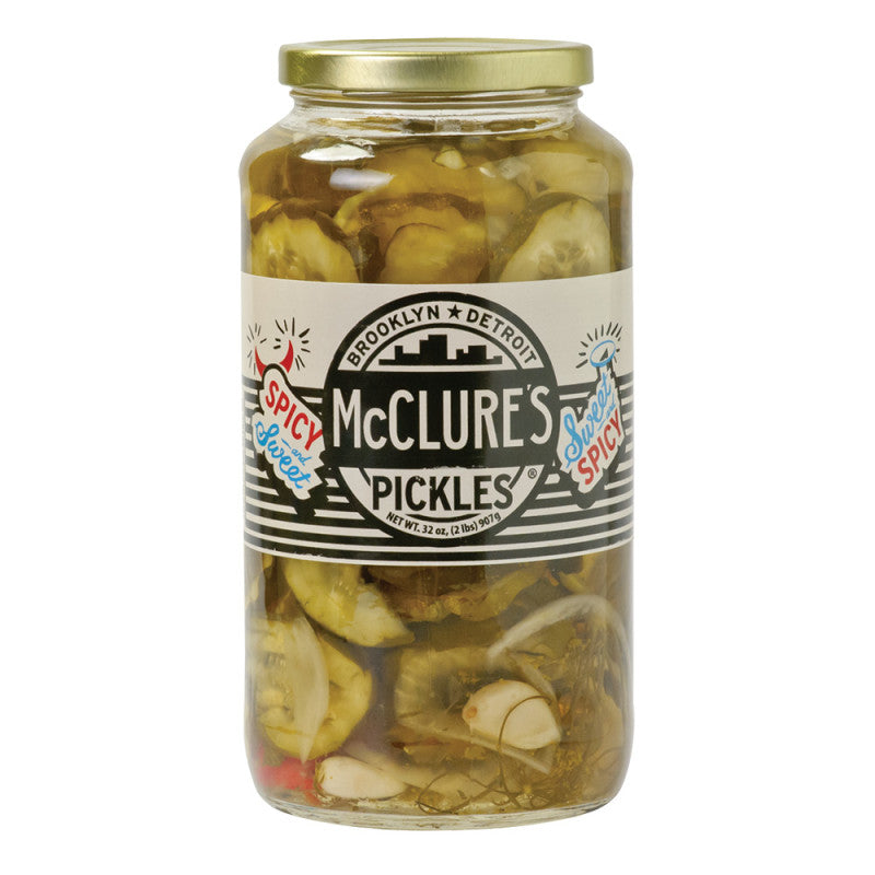 Wholesale Mcclure's Sweet And Spicy Pickle Chips 32 Oz Jar- Bulk
