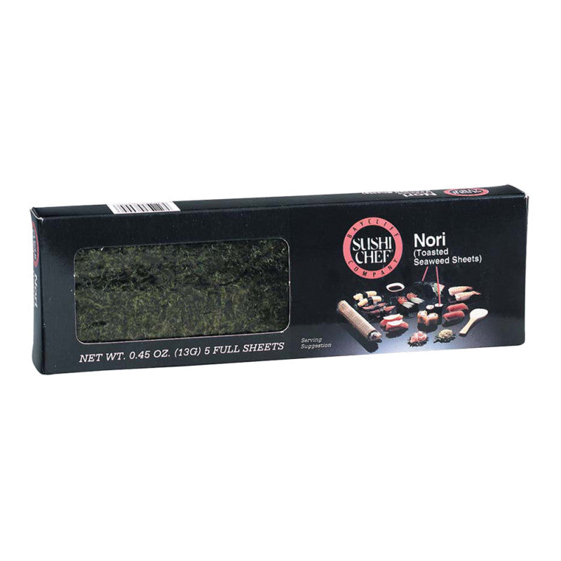 Wholesale Sushi Chef Nori Toasted Seaweed Sheets 0.45 Oz - 6ct Case Bulk