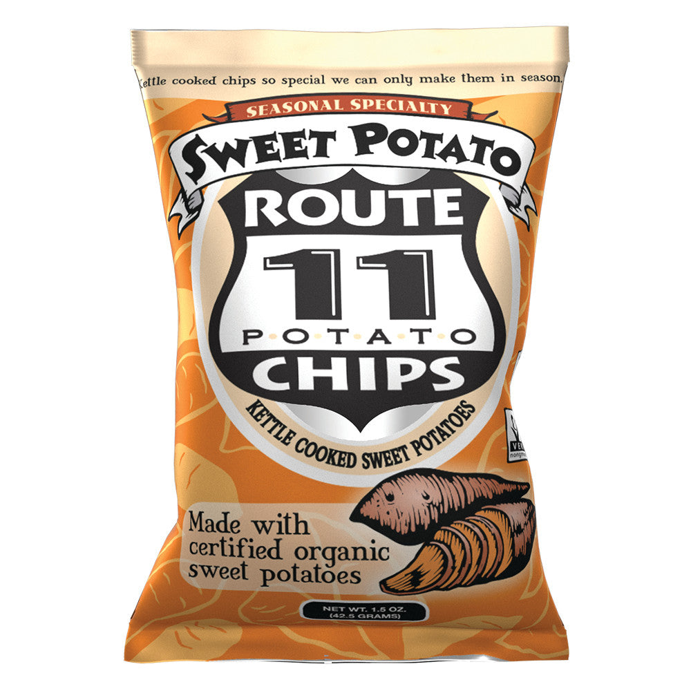 Wholesale Route 11 Sweet Potato Chips 1.5 Oz Bag- Bulk