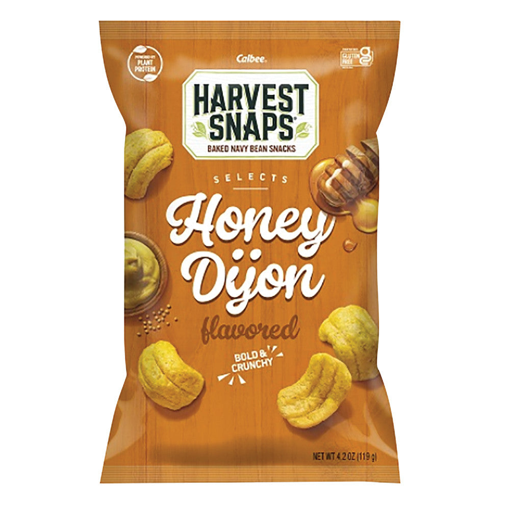 Calbee Harvest Snaps Selects Honey Dijon 4.2 Oz Bag