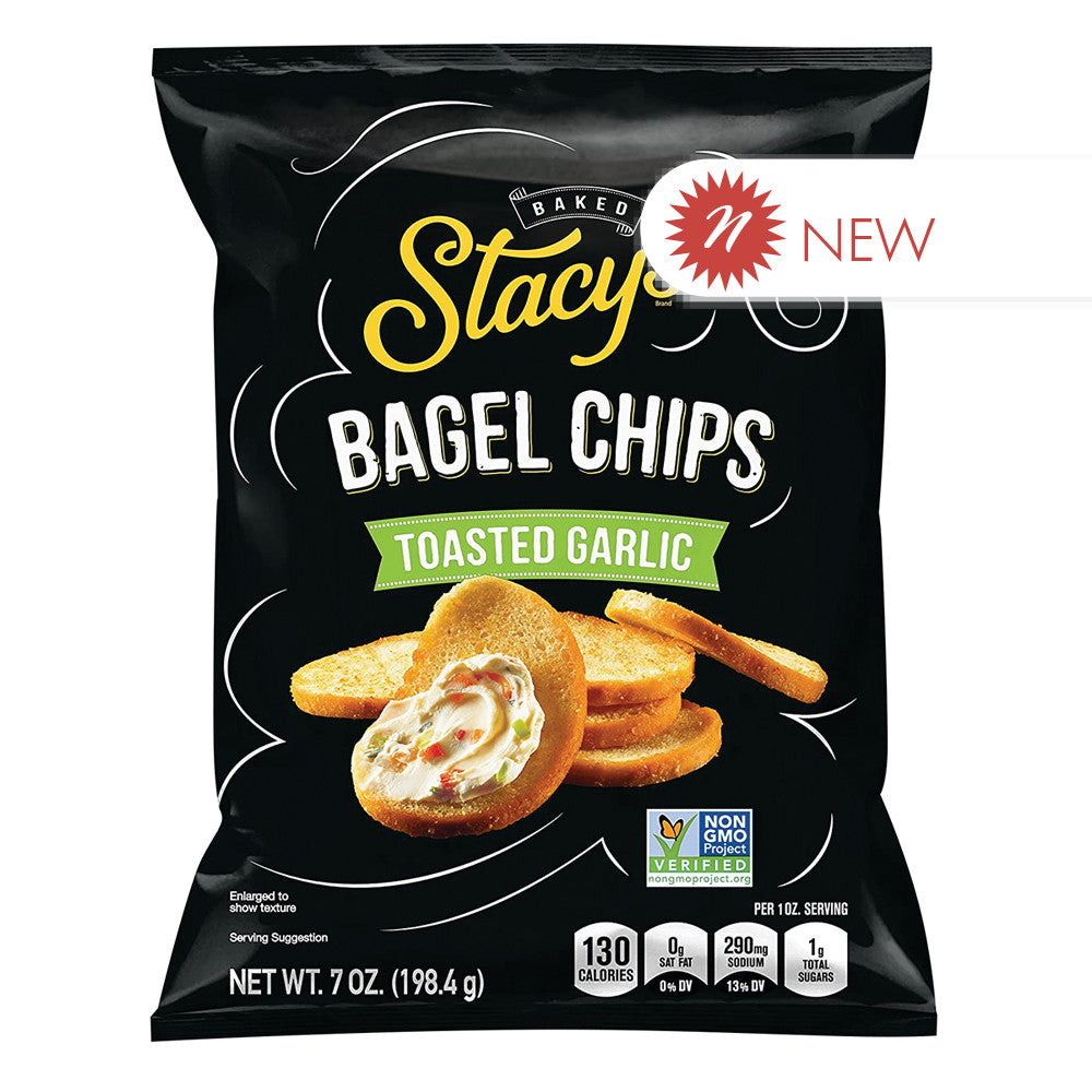 Wholesale Stacy'S Toasted Garlic Bagel Chips 7 Oz Bag Bulk