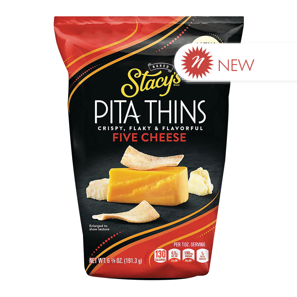 Wholesale Stacy'S 5 Cheese Pita Thins 6.75 Oz Pouch- Bulk
