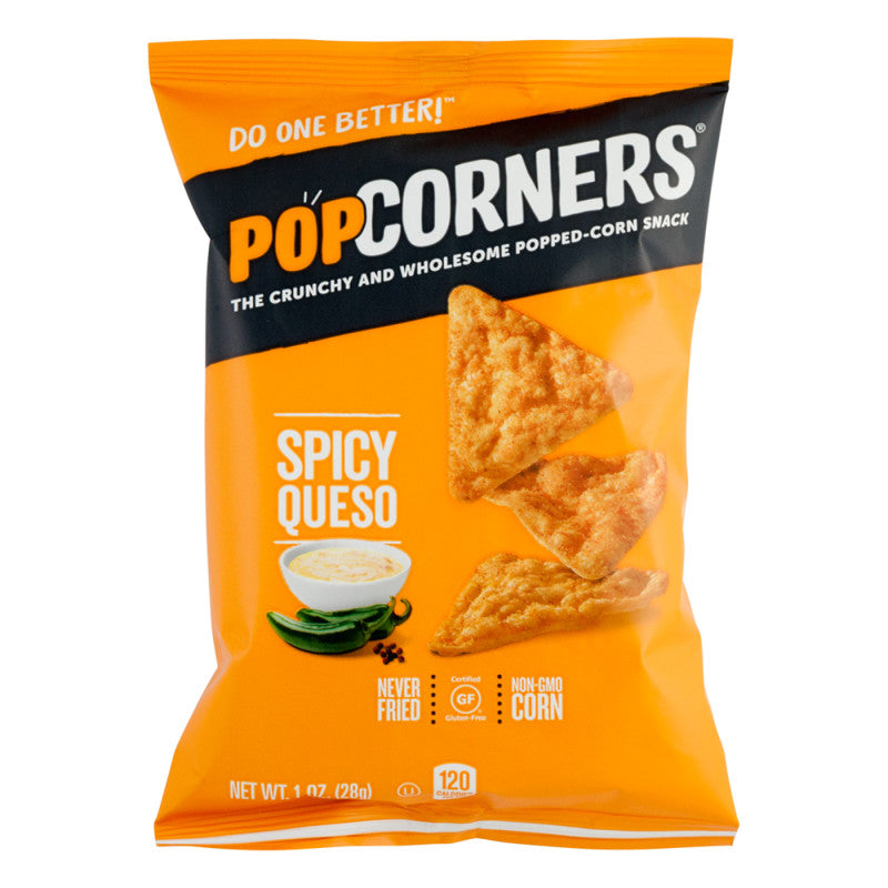 Wholesale Popcorners Spicy Queso 1 Oz Bag - 40ct Case Bulk