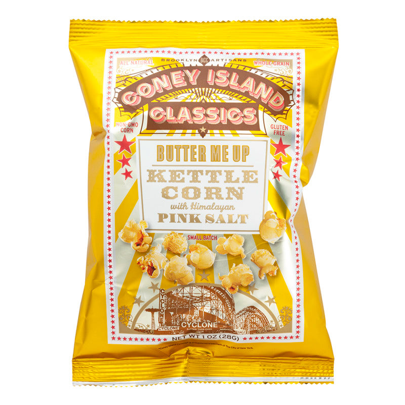 Wholesale Coney Island Butter Me Up Kettle Corn 1 Oz Bag - 36ct Case Bulk