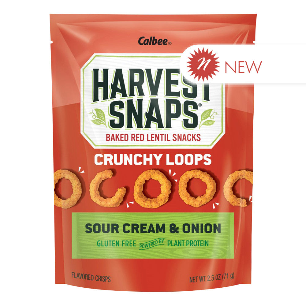 Calbee - Harv Snaps - Crunchy Loop - Sour Crm/On - 2.5Oz