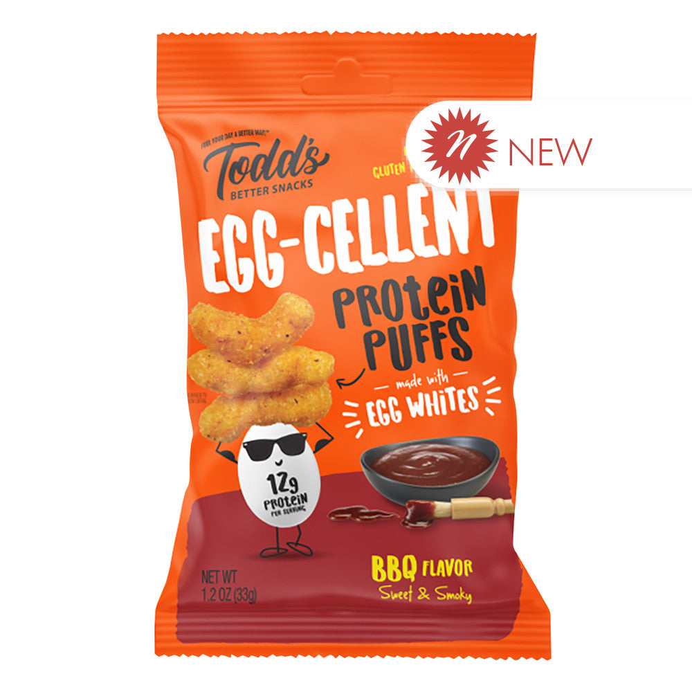 Todd'S - Eggcellent Protein Puf Sweet/Smky Barbecue - 1.2Oz