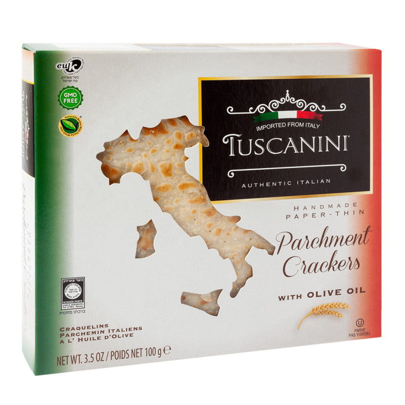 Wholesale Tuscanini Original Crackers With Olive Oil 3.5 Oz Box - 10ct Case Bulk