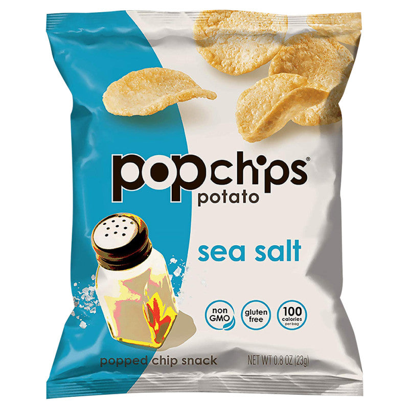 Wholesale Popchips Potato Sea Salt 0.8 Oz Bag - 24ct Case Bulk