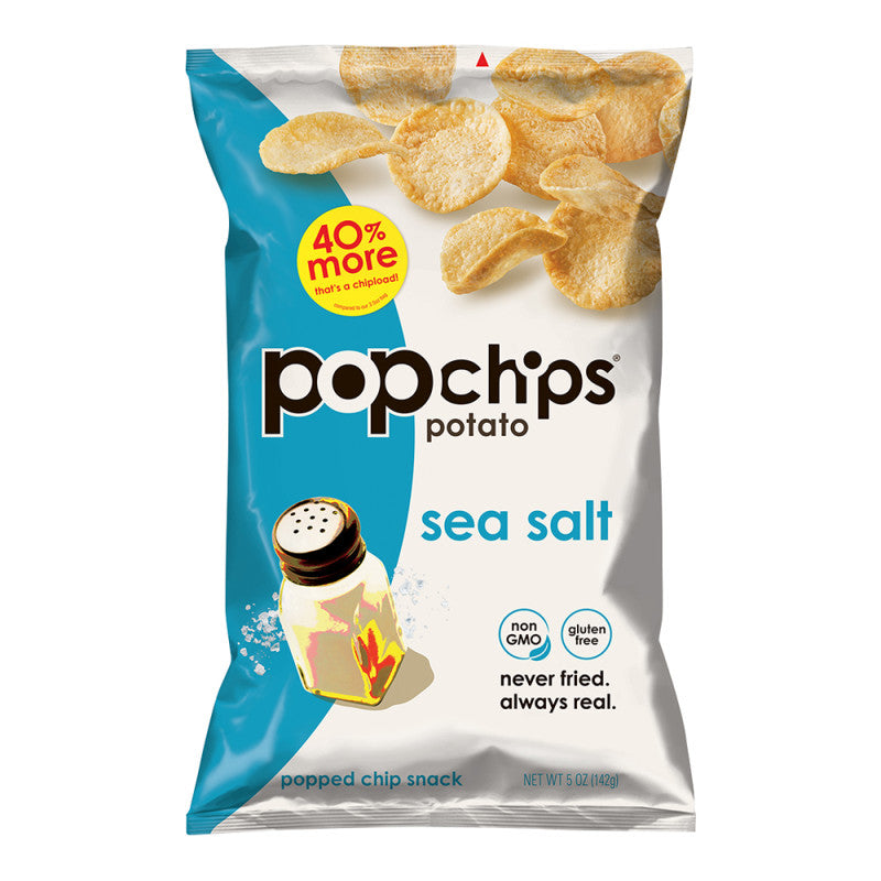 Wholesale Popchips Potato Sea Salt Chips 5 Oz Bag - 12ct Case Bulk