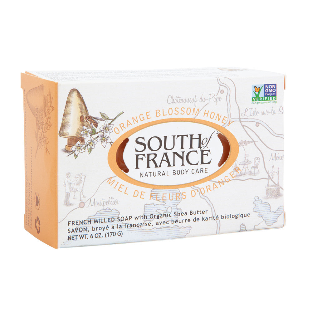 South Of France Orange Blossom Honey Soap 6 Oz Bar